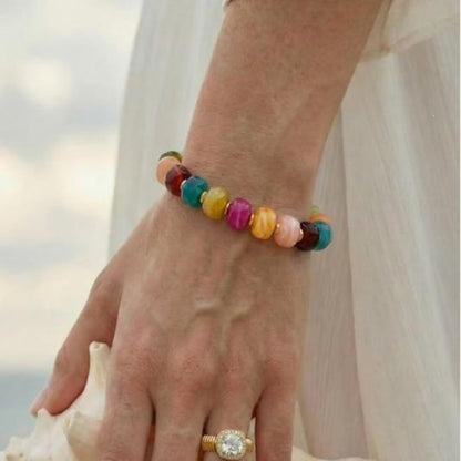 Pulsera Colores Cuentas de Resina