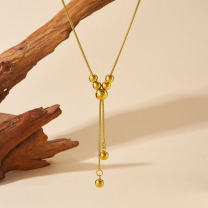 Collar Dorado Corbatero Acero Inoxidable