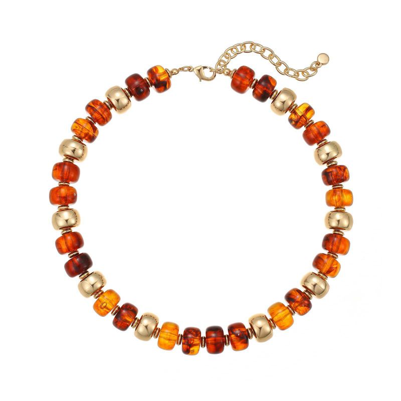 Collar Bolas de cuentas Cafes