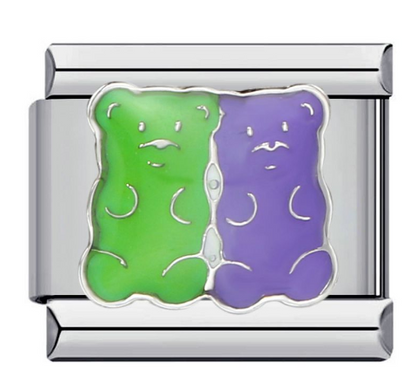 Charm Panditas Acero Inoxidable Az292
