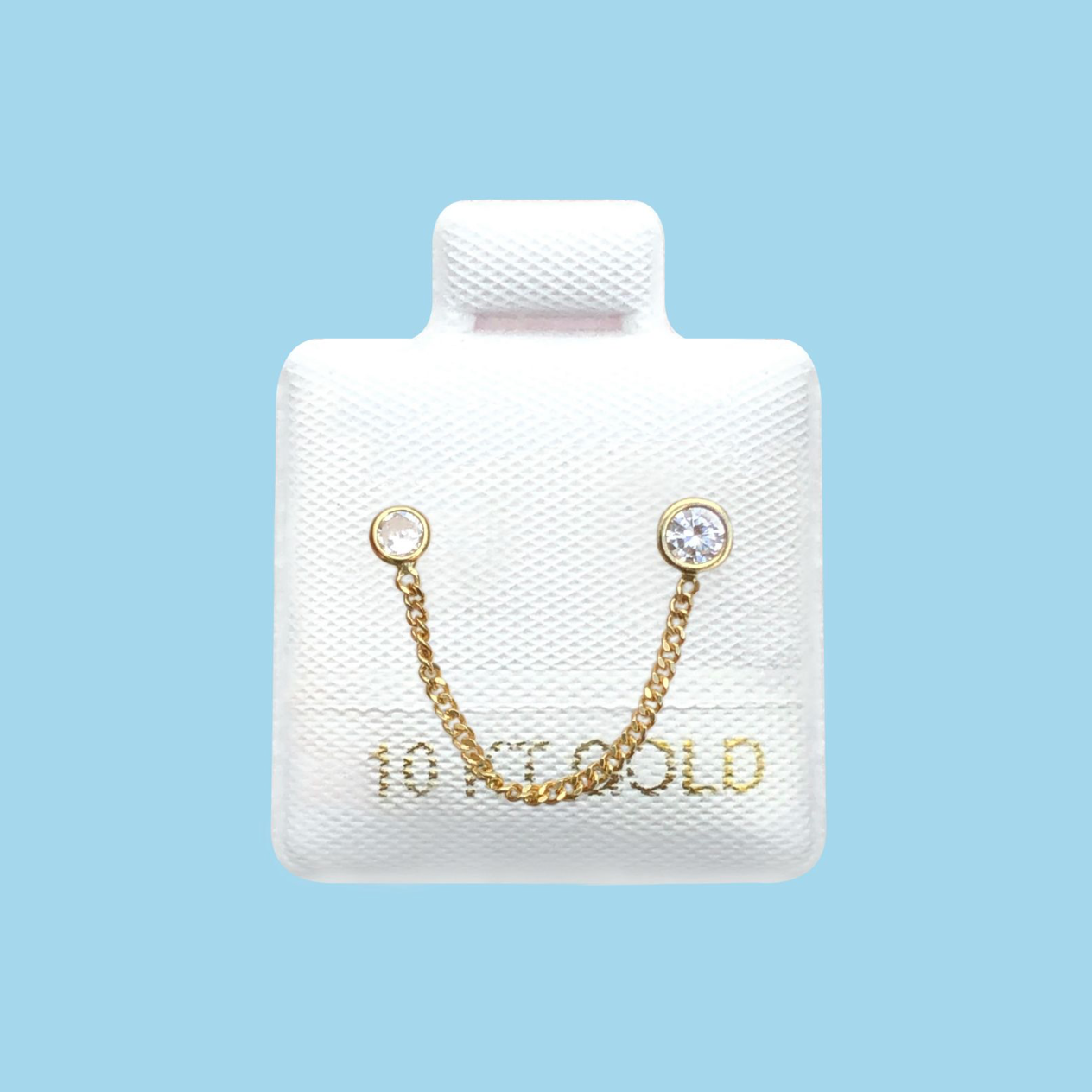 Broquel Oro Cadena 10K R772