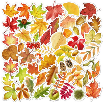 STICKERS 50pz Hojas Waterproof 29