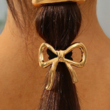 Broche Cabello HairCuffs Liga Lazo Dorado 3C5