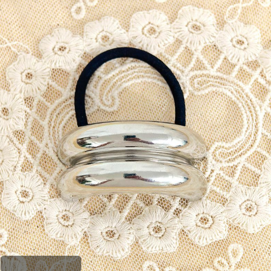 Broche Liga Cabello Hair Cuffs Plateado 2BB9