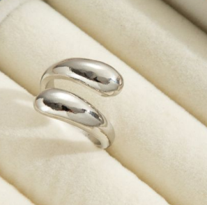 Anillo Plateado Ajustable 1K7