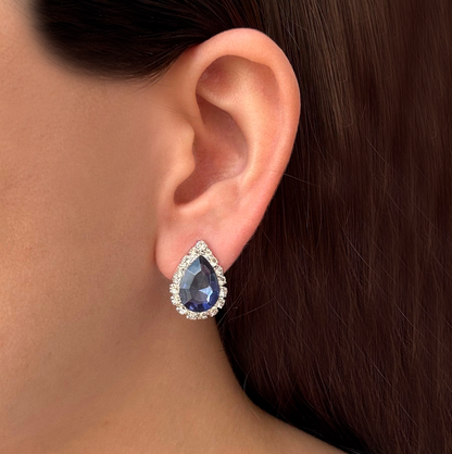 Aretes Zirconia Brillante Chapa de Oro