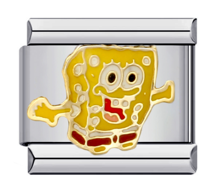Charm Bob Esponja Acero Inoxidable Az271