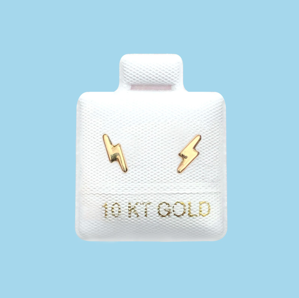 Broqueles Mini Rayo Oro 10K R738