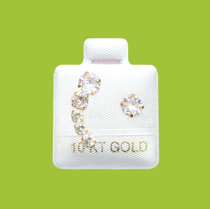 Broqueles Oro 10K Lambada Az445