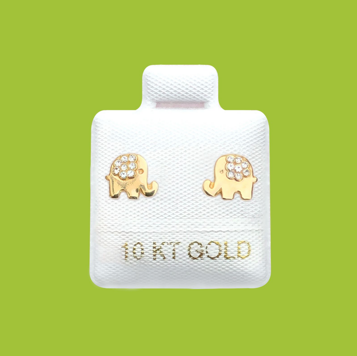 Broqueles Oro 10K Elefante