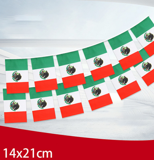 Banderines VIVA MEXICO (4.55mts) 2BB7