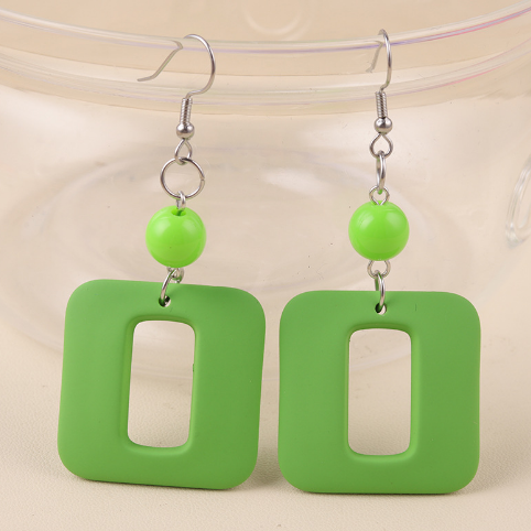 Aretes Acrílico Verde  3B4