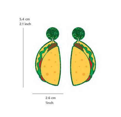 Aretes Taco VIVA MEXICO