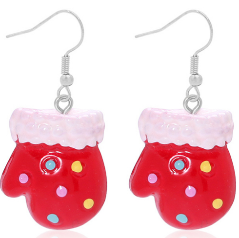 Aretes Guantes de Nieve Lu