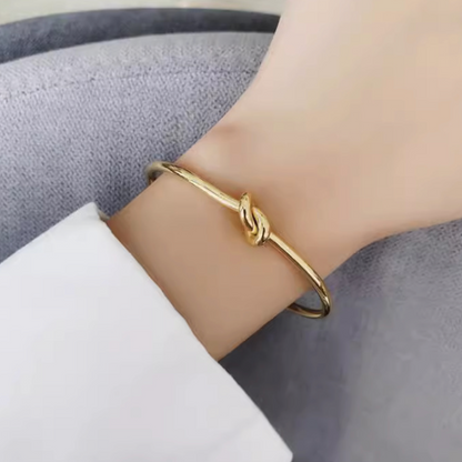 Pulsera Nudo Dorado Acero Inox 1L8