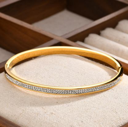 Pulsera Dorada Brillante Acero Inoxidable 2H6