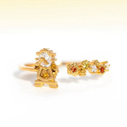 Anillo de La Bella Ding Don Ajustable 1N2Lu