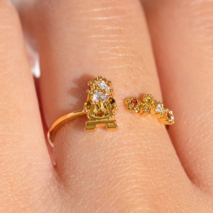 Anillo de La Bella Ding Don Ajustable 1N2Lu