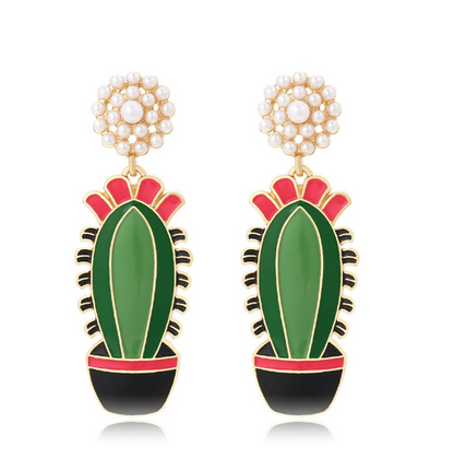 Aretes Flor de Cactus