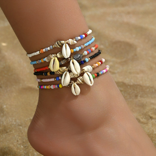 Tobilleras Verano Colores 5 Piezas 1T8