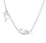 Collar Sirena Delfin Acero Inoxidable  1V8