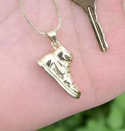 Collar Dorado Tenis Chapa de Oro 2M1