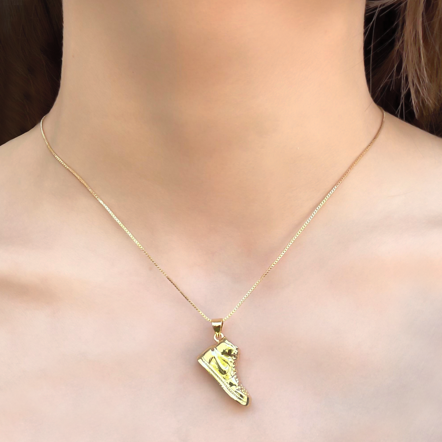 Collar Dorado Tenis Chapa de Oro 2M1