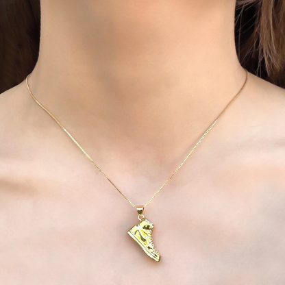 Collar Dorado Tenis Chapa de Oro 2M1