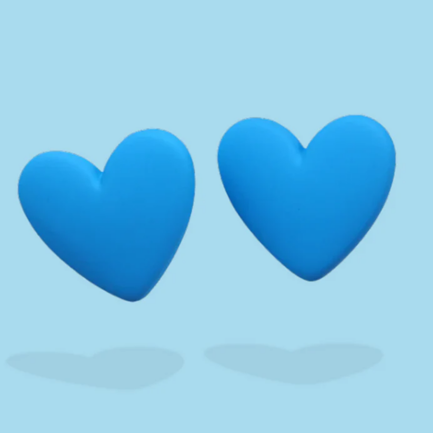 Aretes Corazón Azul   1C3