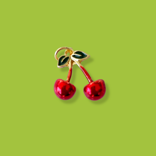 Dije Cerezas Chapa de Oro  2Z5