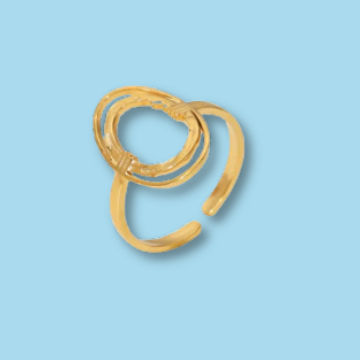Anillo Dorado Orion Acero Inoxidable   R18
