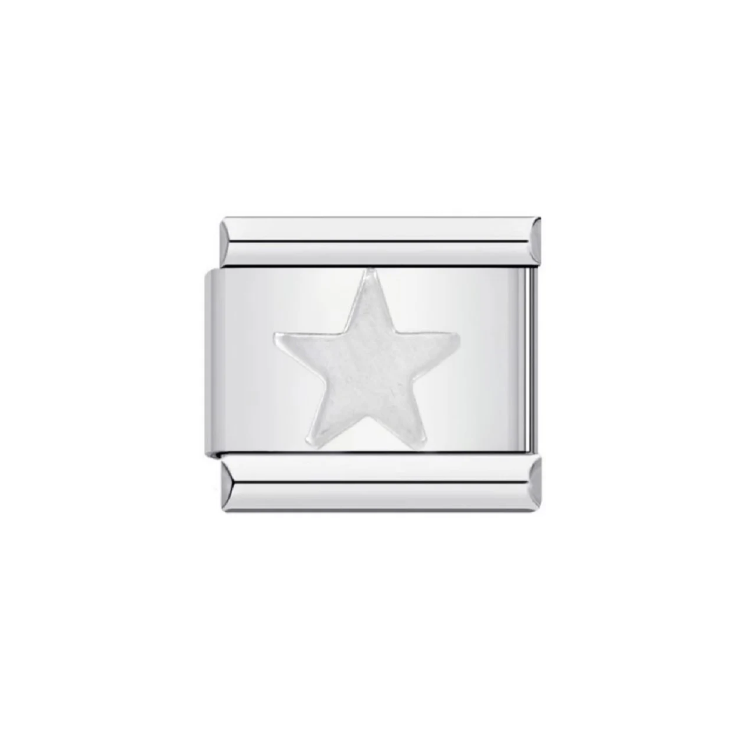 Charm Estrella Pulsera Italiana Acero Inoxidable Az281