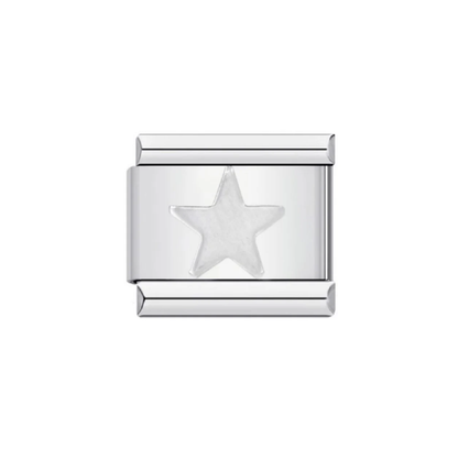 Charm Estrella Pulsera Italiana Acero Inoxidable Az281