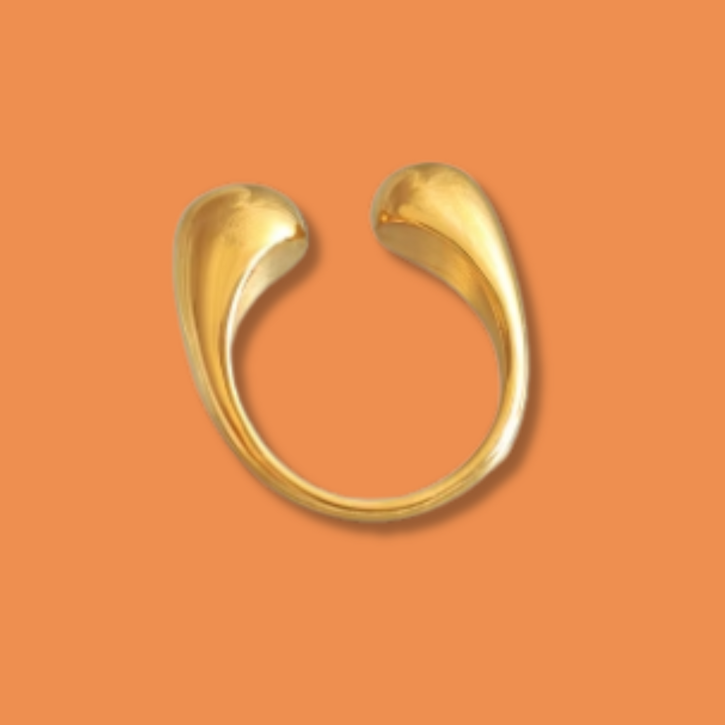 Anillo Dorado Acero Inoxidable C655