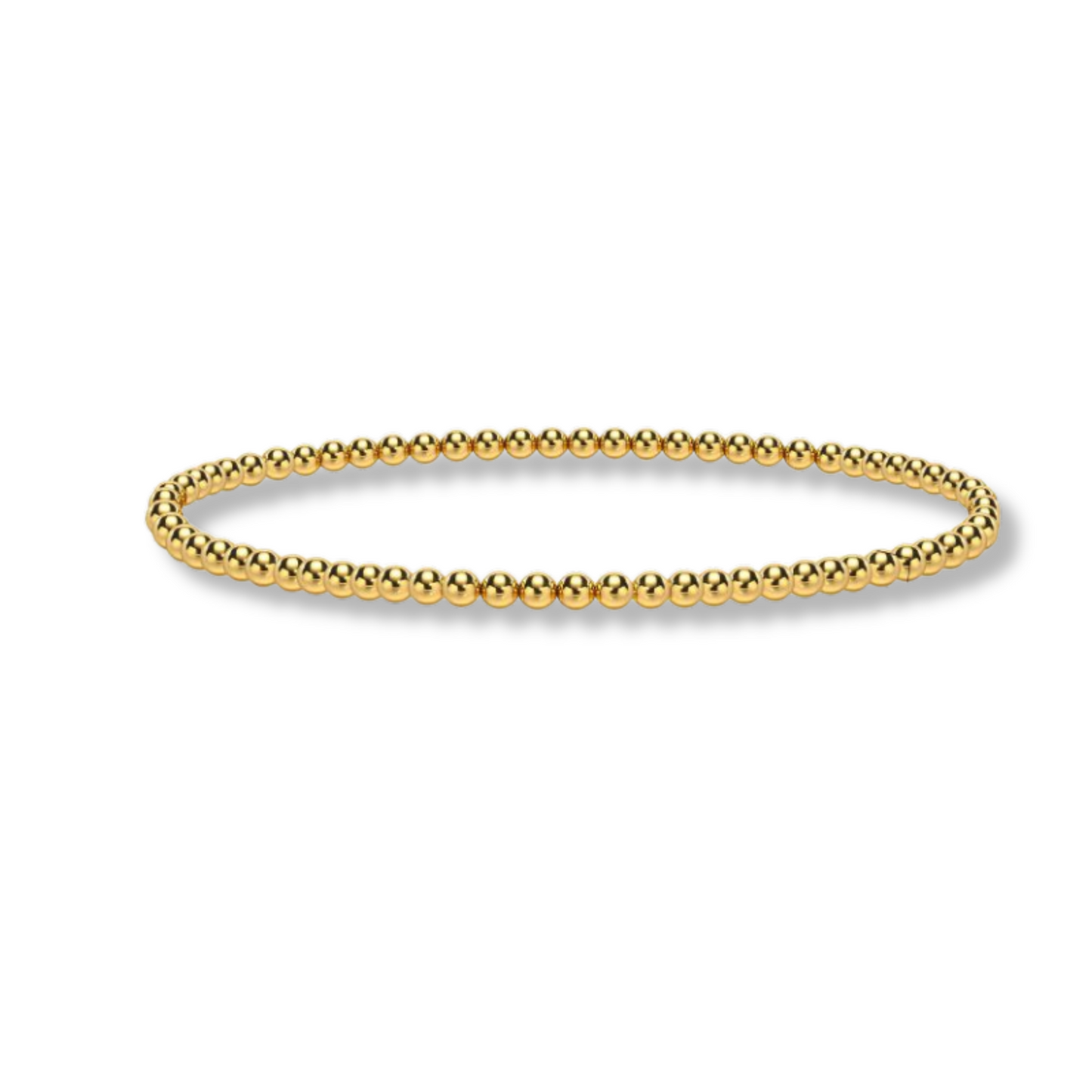 Pulsera Dorada Bolitas 3mm  Acero Inoxidable   1J7