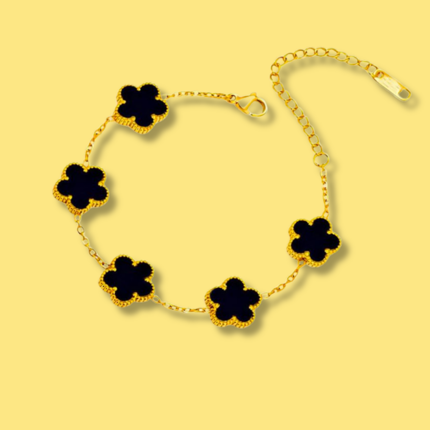 Collar Trebol Acero Inoxidable  1Q1