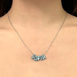 Personaliza Tu Collar Acero Inoxidable PLATEADO
