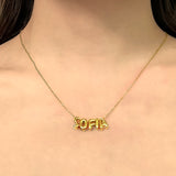 Personaliza Tu Collar Acero Inoxidable DORADO