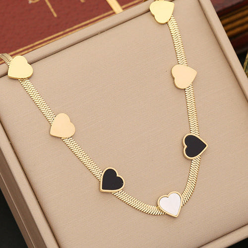 Collar Corazón Acero Inoxidable  2W4