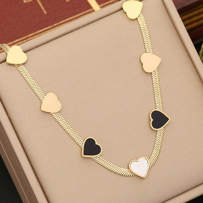 Collar Corazón Acero Inoxidable  2W4