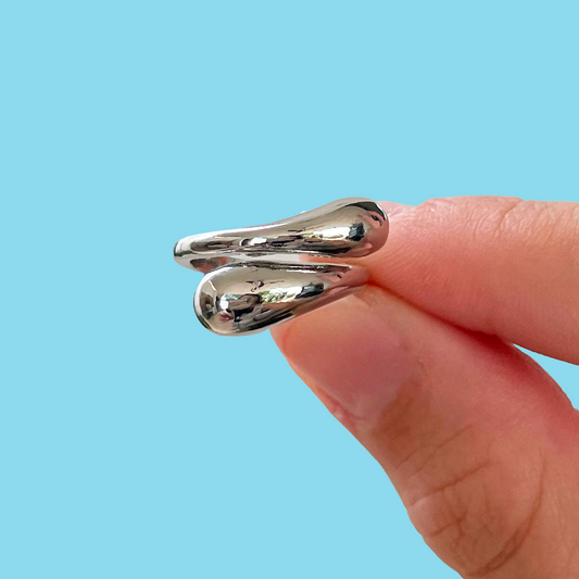 Anillo Plateado Ajustable ve6