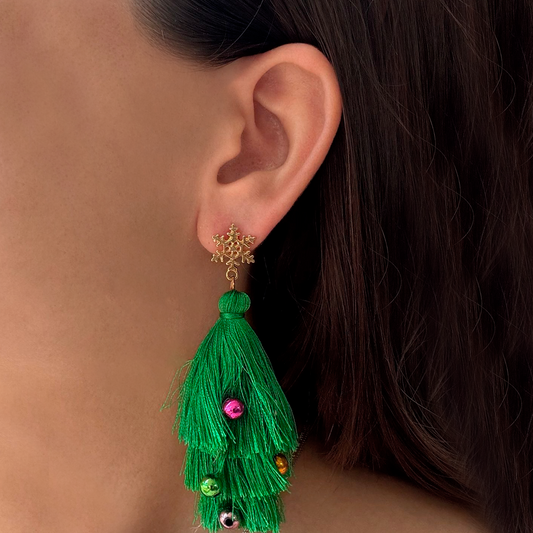 Aretes Arbol de Navidad  3J4
