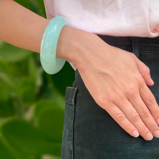 Pulseras Azul Cielo Gruesa  4E21