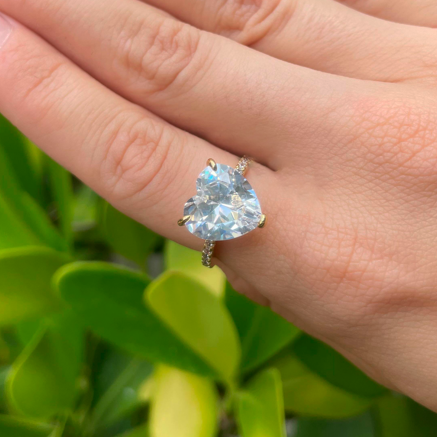 Anillo Corazón Dorado Chapa de Oro