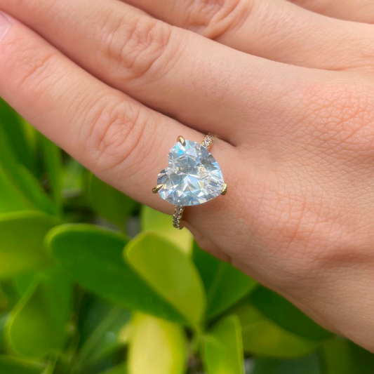 Anillo Corazón Dorado Chapa de Oro