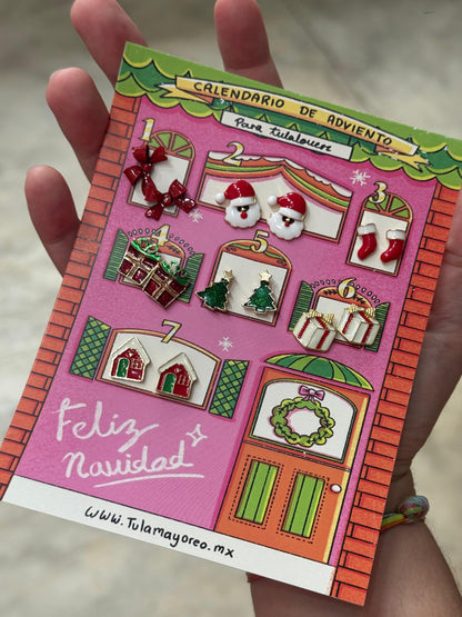 Set Calendario De Adviento Navideño 7 pares 3D8