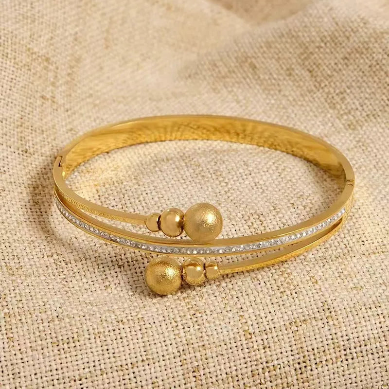 Pulsera Dorada Acero Inoxidable 1V7