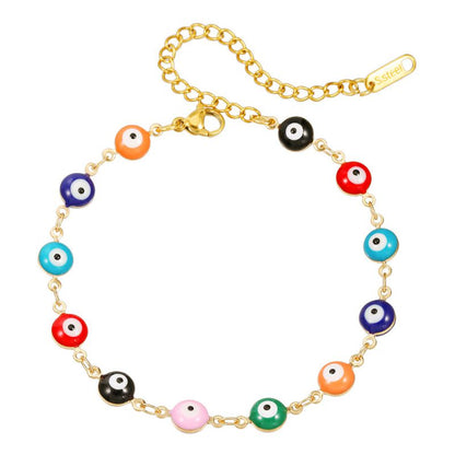 Pulsera Ojos de Colores Acero Inoxidable  1R8