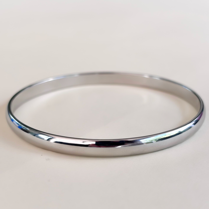 Pulsera Plateada Básica Acero Inoxidable 2o4