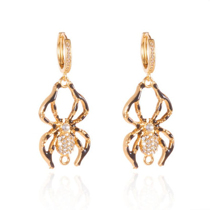 Aretes Dorados Araña 3E1